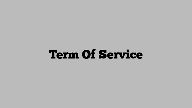 Term Of Service